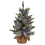 Christabelle 61cm Pre-Lit Snowy Stamford Spruce Battery-Operated Mini Christmas Tree Multi-Functional LED Timer thumbnail 3