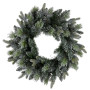 Christabelle 61cm Christmas Wreath Snowy Stamford Spruce with Coloured LED Lights Front Door Decoration Ornament thumbnail 5