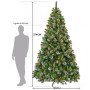 9ft Christmas Tree with Twinkle Lights Wintry Pine thumbnail 4