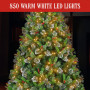 9ft Christmas Tree with Twinkle Lights Wintry Pine thumbnail 5