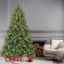 9ft Christmas Tree with Twinkle Lights Wintry Pine thumbnail 6