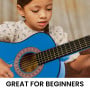 Karrera 34in Wooden Acoustic Childrens Guitar - Blue thumbnail 7
