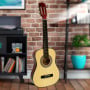 Karrera 34in Wooden Acoustic Childrens Guitar - Natural thumbnail 9