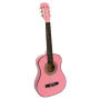 Karrera 34in Acoustic Childrens Wooden Guitar - Pink thumbnail 2