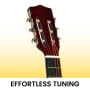 Karrera 34in Wooden Acoustic Childrens Guitar - Sunburst thumbnail 6