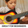 Karrera 34in Wooden Acoustic Childrens Guitar - Sunburst thumbnail 7