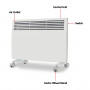 Levante NDM-15WT 1500W Electric Panel Heater Wifi Thermostat Castors thumbnail 4