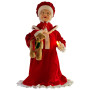 Christabelle 1.1m Musical LED Animated Christmas Mrs Claus Glowing Candle Ornament Decoration thumbnail 1
