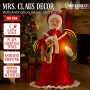 Christabelle 1.1m Musical LED Animated Christmas Mrs Claus Glowing Candle Ornament Decoration thumbnail 3