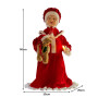 Christabelle 1.1m Musical LED Animated Christmas Mrs Claus Glowing Candle Ornament Decoration thumbnail 2