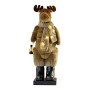 Christabelle 1.1m Musical LED Animated Christmas Moose Decoration Light-Up Lantern Ornament thumbnail 1