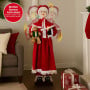 Christabelle Large 1.5m Musical Animated Mrs Claus Christmas Decoration with Candle Ornament thumbnail 4