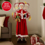 Christabelle Large 1.5m Musical Animated Mrs Claus Christmas Decoration with Candle Ornament thumbnail 5