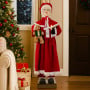 Christabelle Large 1.5m Musical Animated Mrs Claus Christmas Decoration with Candle Ornament thumbnail 5