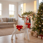 Christabelle 80cm White Reindeer Christmas Light Up Display Animated LED Lights Indoor Xmas Festive Decoration thumbnail 6