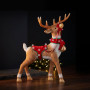 Christabelle 80cm Brown Reindeer Christmas Light Up Display Animated Warm White LED Indoor Xmas Festive Decoration thumbnail 2