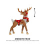 Christabelle 80cm Brown Reindeer Christmas Light Up Display Animated Warm White LED Indoor Xmas Festive Decoration thumbnail 4