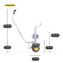 Novawinch Mini Mover Gen 3 Plus Motorised Jockey Wheel 12V 550W Electric Caravan Trailer Mover with Swivel Mount 6000lb thumbnail 8