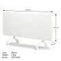Nobo 1500W Electric Panel Heater with Thermostat & Castors thumbnail 2
