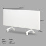 Nobo 2000W Electric Panel Heater with Thermostat & Castors thumbnail 6