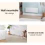 Nobo 2000W NTL4T20 Electric Panel Heater w/ Timer Thermostat & Castors thumbnail 2