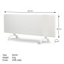 Nobo 2400W Electric Panel Heater with Thermostat & Castors thumbnail 2
