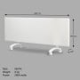 Nobo 2400W NTL4S24-FS40 Electric Panel Heater Thermostat & Castors Refurbished thumbnail 2