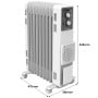 Dimplex 2.4kW Oil Column Heater with Turbo Fan 9 Fin Portable Radiator thumbnail 3