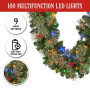 Christabelle 2.74m Christmas Garland with LED Lights Berries Pine Cones Multicolour Tree Decoration Ornament thumbnail 9