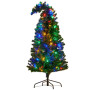 Bad Santa Curved Multicolour Pre-Lit Christmas Tree - 1.2m thumbnail 1