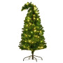 Bad Santa Curved Multicolour Pre-Lit Christmas Tree - 1.2m thumbnail 3