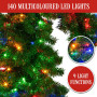 Bad Santa Curved Multicolour Pre-Lit Christmas Tree - 1.2m thumbnail 6