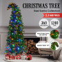 Bad Santa Curved Multicolour Pre-Lit Christmas Tree -  2.3m thumbnail 4