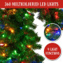 Bad Santa Curved Multicolour Pre-Lit Christmas Tree -  2.3m thumbnail 6
