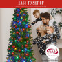 Bad Santa Curved Multicolour Pre-Lit Christmas Tree -  2.3m thumbnail 7
