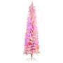 Candy Floss Pink 1.8m Pre-Lit Multicolour Slim Christmas Tree thumbnail 1