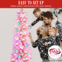 Candy Floss Pink 1.8m Pre-Lit Multicolour Slim Christmas Tree thumbnail 9