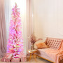 Candy Floss Pink 1.8m Pre-Lit Multicolour Slim Christmas Tree thumbnail 10