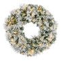 Majestic Snow Christmas Wreath - 61cm thumbnail 1
