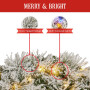 Majestic Snow Christmas Wreath - 61cm thumbnail 7