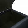 Large Ottoman PU Leather Storage Box Footstool Chest - Black thumbnail 5