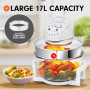 17l Family Turbo Convection Oven Broiler Cooker - A15 White thumbnail 5