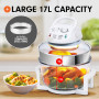 Pronti Family Turbo Convection Oven Broiler Cooker 17L - A18 White thumbnail 5