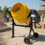 Kartrite Portable 140L Concrete Cement Mixer Sand Gravel Dual Mix Blades & Tipper Lock 550W Heavy Duty Rubber Wheels thumbnail 9