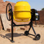 Kartrite Portable 140L Concrete Cement Mixer Sand Gravel Dual Mix Blades & Tipper Lock 550W Heavy Duty Rubber Wheels thumbnail 8