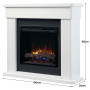 Dimplex 2kW Mini Mantle Portland Suite Electric Fireplace with Optiflame thumbnail 2