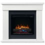 Dimplex Portland 2kW Mini Mantel Freestanding Electric Fireplace Heater Suite with Optiflame LED Flame Effect, White thumbnail 4