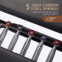Powertrain Aria Pilates Reformer Machine Steel Foldable Multifunctional Home Gym Equipment Exercise Trainer Black thumbnail 6