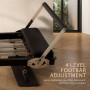 Powertrain Aria Pilates Reformer Machine Steel Foldable Multifunctional Home Gym Equipment Exercise Trainer Black thumbnail 8