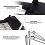 Powertrain Aria Pilates Reformer Machine Steel Foldable Multifunctional Home Gym Equipment Exercise Trainer Black thumbnail 9